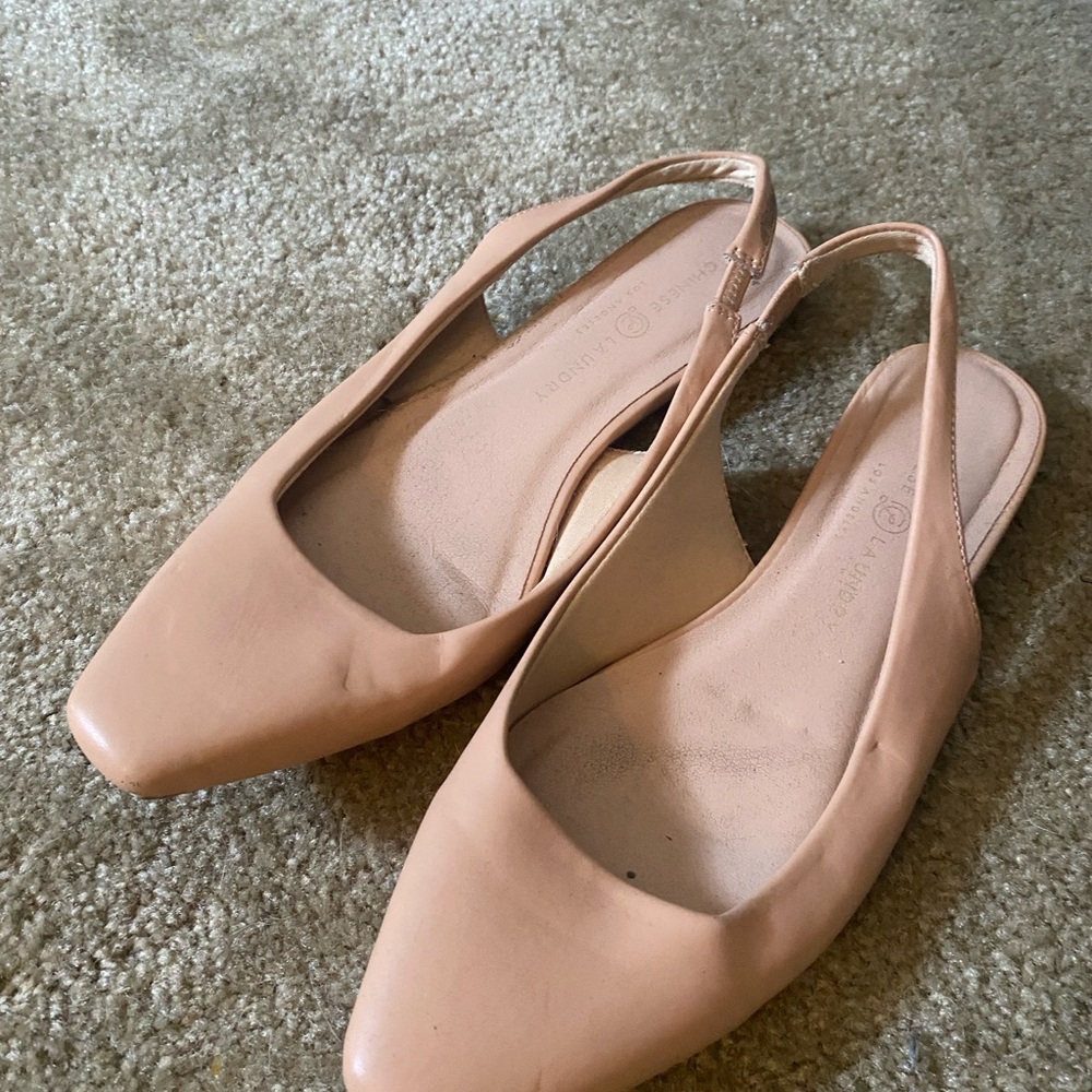 Chinese Laundry Nude Slingback Flats
